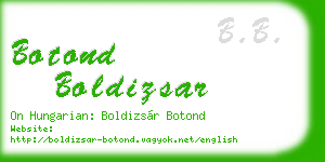 botond boldizsar business card